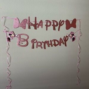 Minnie Mouse Happy Birthday Banner